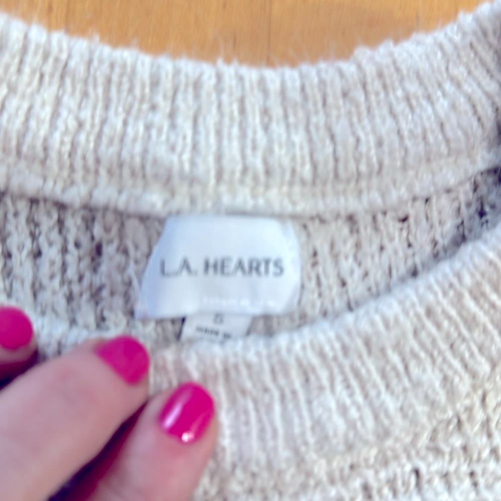 LA Hearts Waffle Knit Sweater - Picture 2 of 3